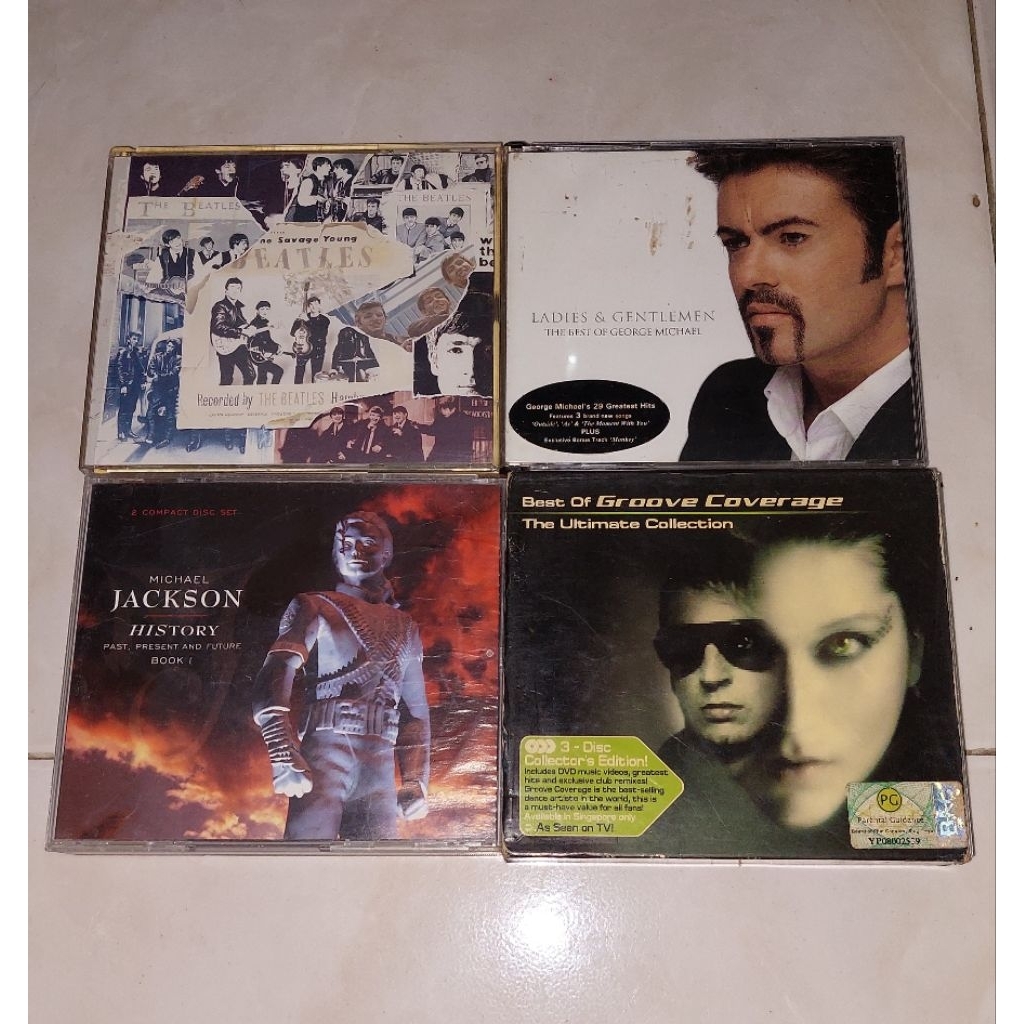 cd versi Fatbox THE BEATLES-Anthology 1 / The Best GEORGE MICHAEL-Ladies & Gentlemen / MICHAEL JACKS