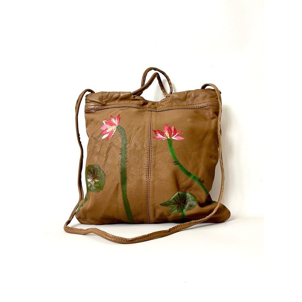 DAAD Tote Bag Wanita Kulit Cokelat