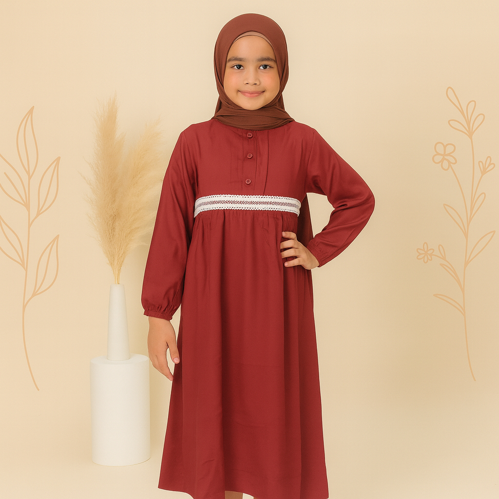 GAMIS ANAK / TANGGUNG RAYON POLOS MERK LYRA