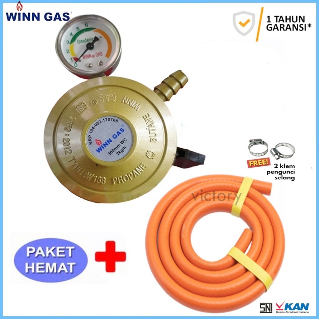 Regulator Winn Gas W138 Meter Tekanan Rendah