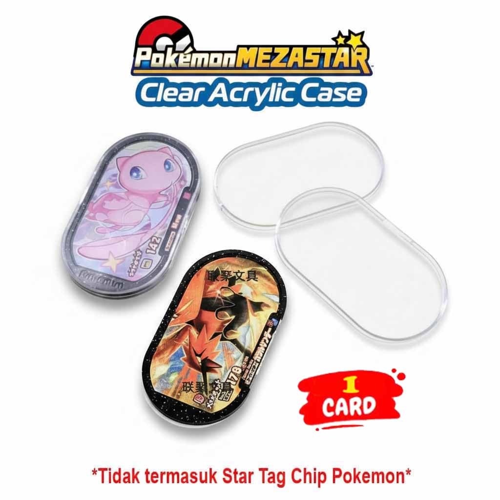 Pokémon Mezastar Kotak Chip Hardcase Mezastar / Akrilik Pokemon Meza star v5 Akrilik Tag Case Pokemo