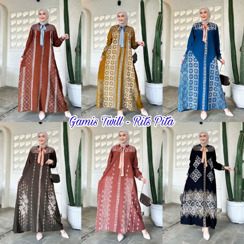 GAMIS TWILL ORI/BATIK TERBARU SIZE JUMBO (LD.115)