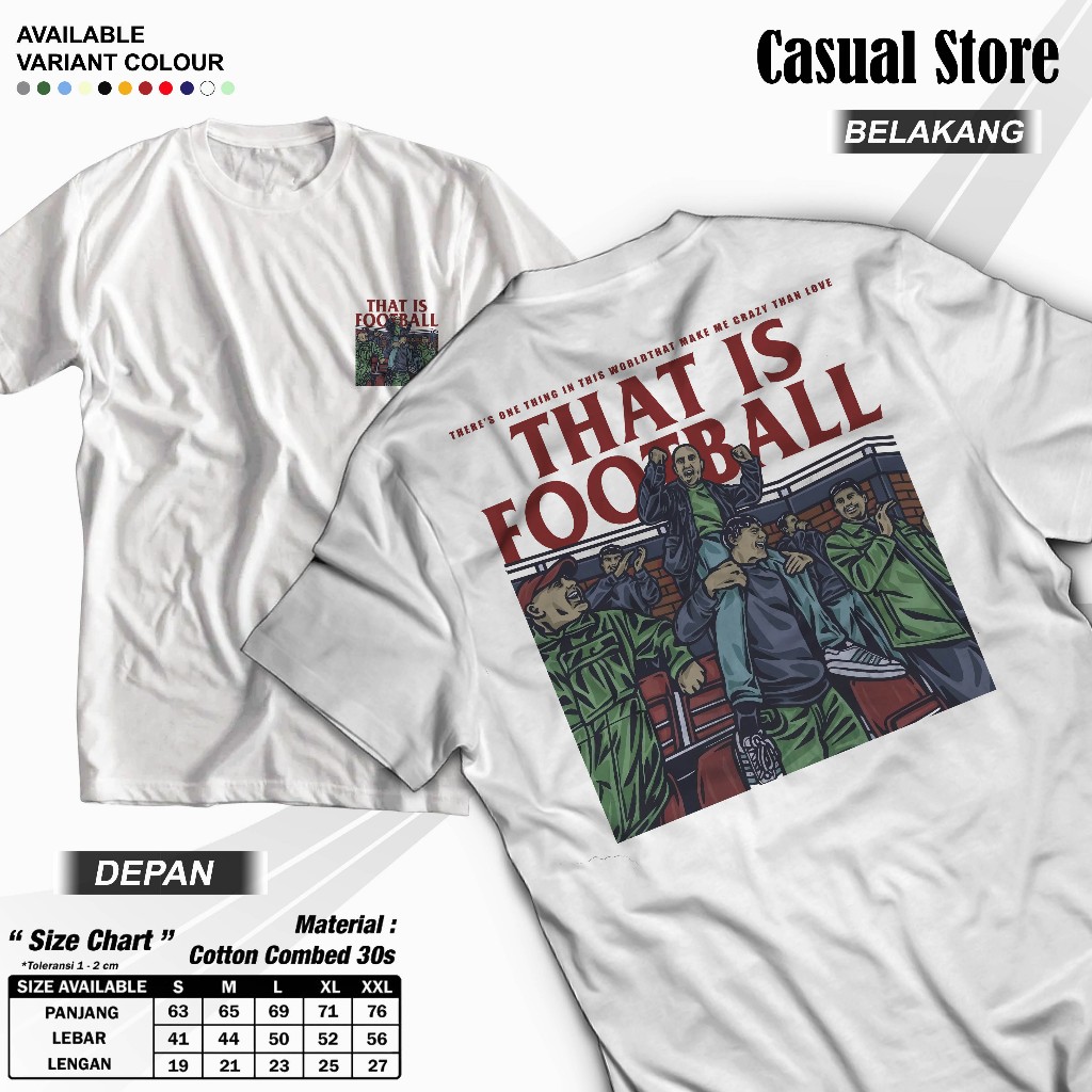 kaos streetwear football desain premium polyester