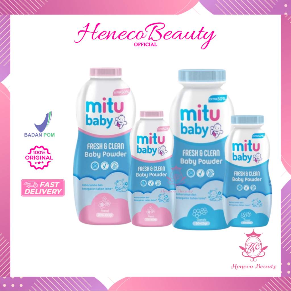 MITU Baby Powder Series - Bedak Tabur Bayi/HenecoBeauty