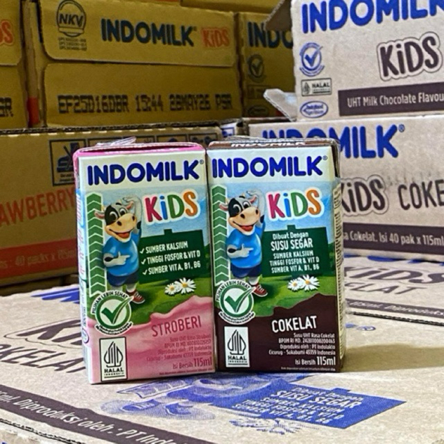 SUSU INDOMILK KIDS 1 KOTAK KEMASAN 115 ML