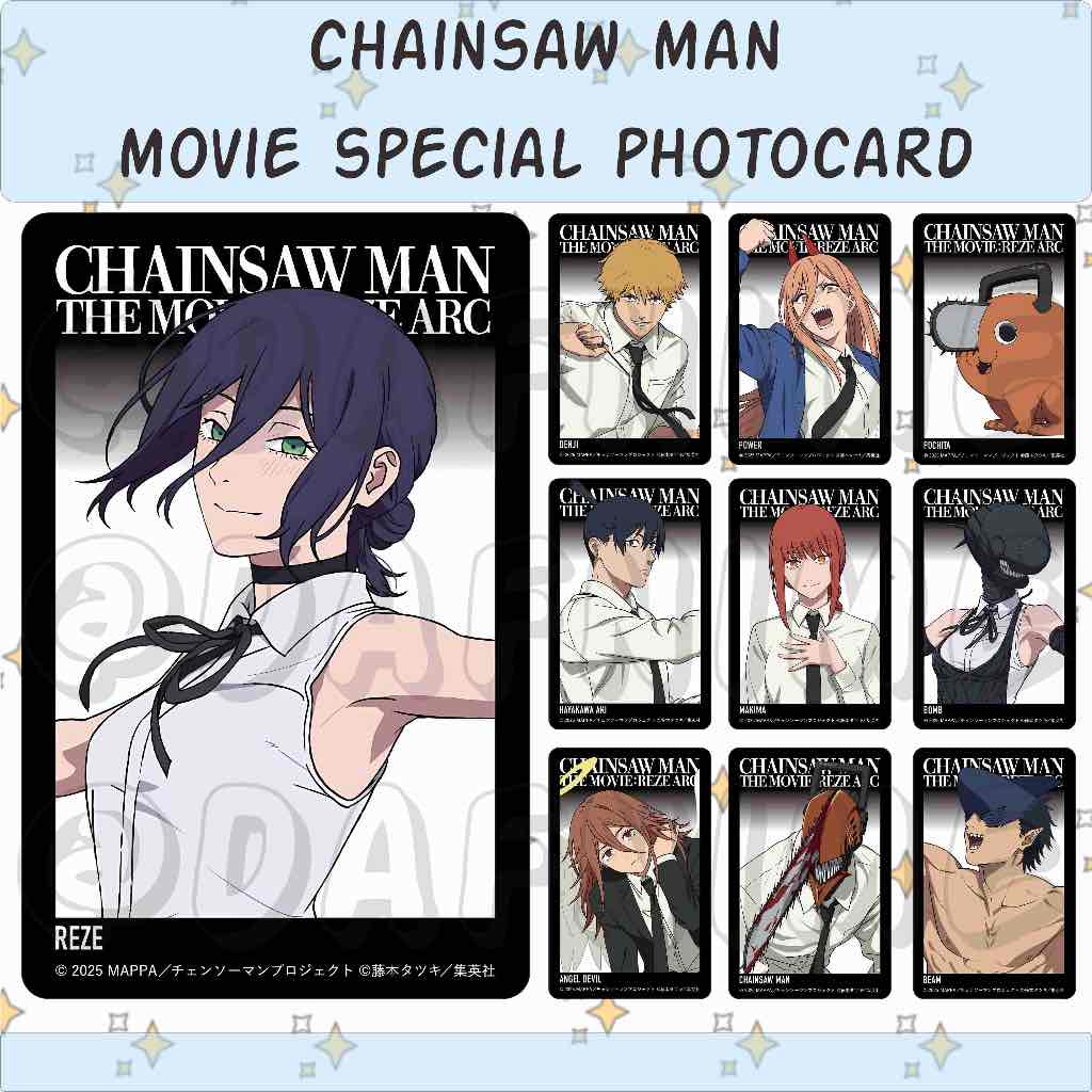 CHAINSAW MAN MOVIE REZE ARC SPECIAL EDITION PHOTOCARD ANIME