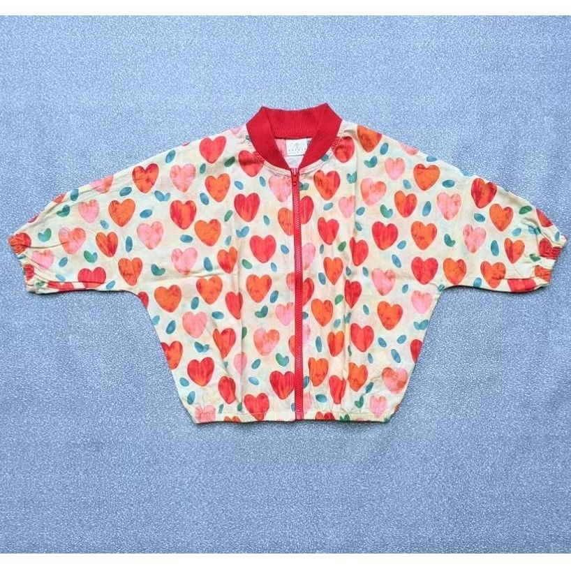 Preloved Jaket Bomber Katun Anak Cewek