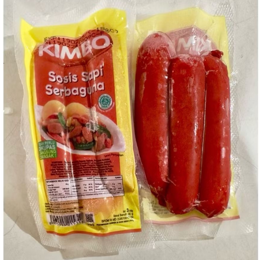 PROMO Kimbo Sosis Sapi Serbaguna isi 3pcs