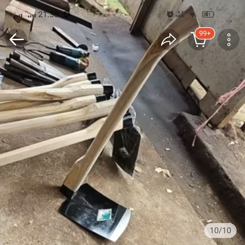 Cangkul Cap Jago+Gagang kayu/Cangkul sawah/Cangkul Tanah