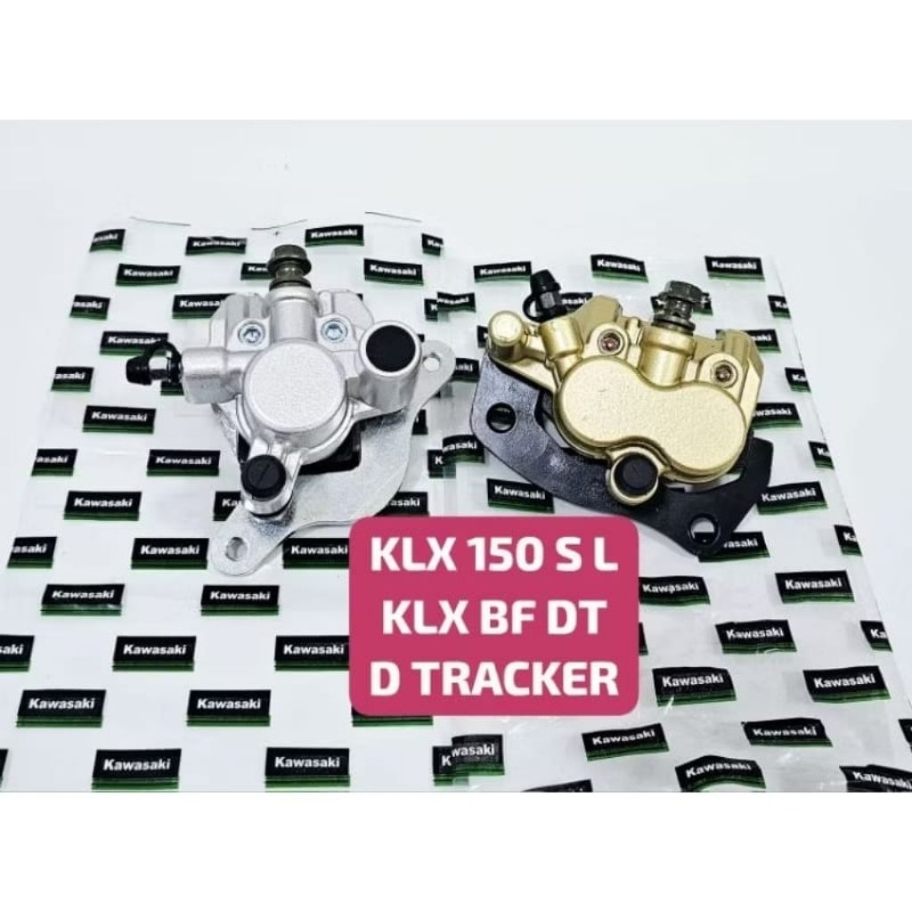 KALIPER CAKRAM PALA BABI DEPAN BELAKANG KLX 150 S L BF DT D TRACKER TREKER KAWASAKI ORI NISSIN 1SET 