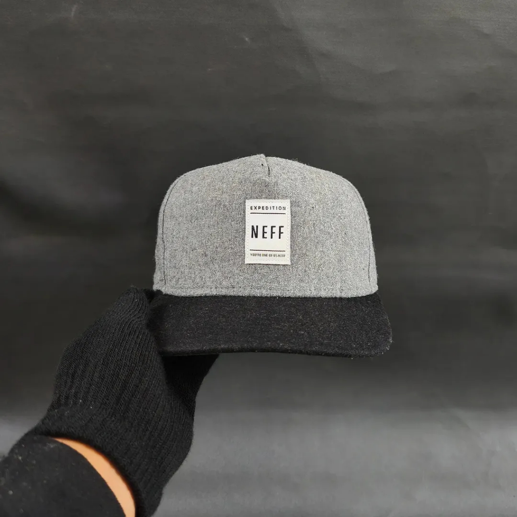 Topi Snapback Unisex Pria Wanita NEFF Wool Two Tone