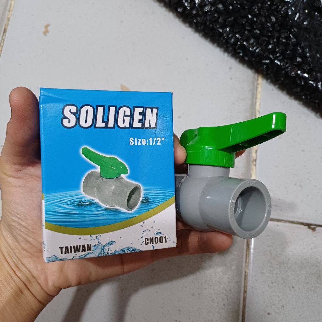 Stop kran 1/2 inch stop keran setengah soligen
