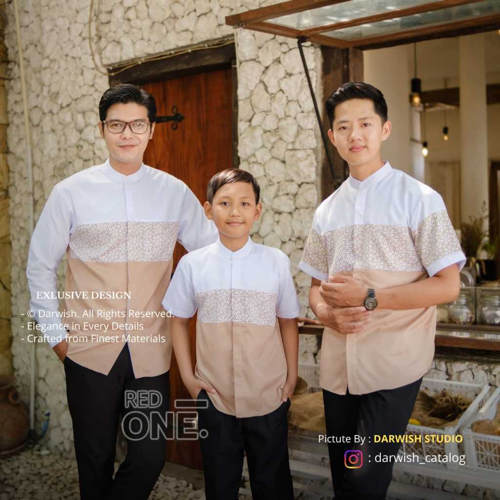 Baju Koko Darwish Couple Keluarga  | Koko Premium Ayah Anak Dewasa Anak-anak Ramadhan Lebaran (Lenga