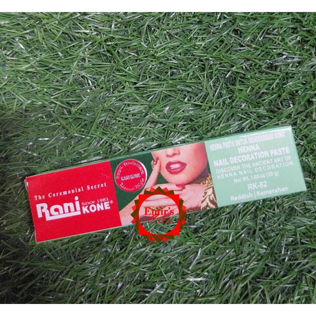 Rani kone Henna Nail Decoration Paste | Rani Kone Henna Kuku | Henna Dekorasi Kuku | Rk-82 Kemerahan