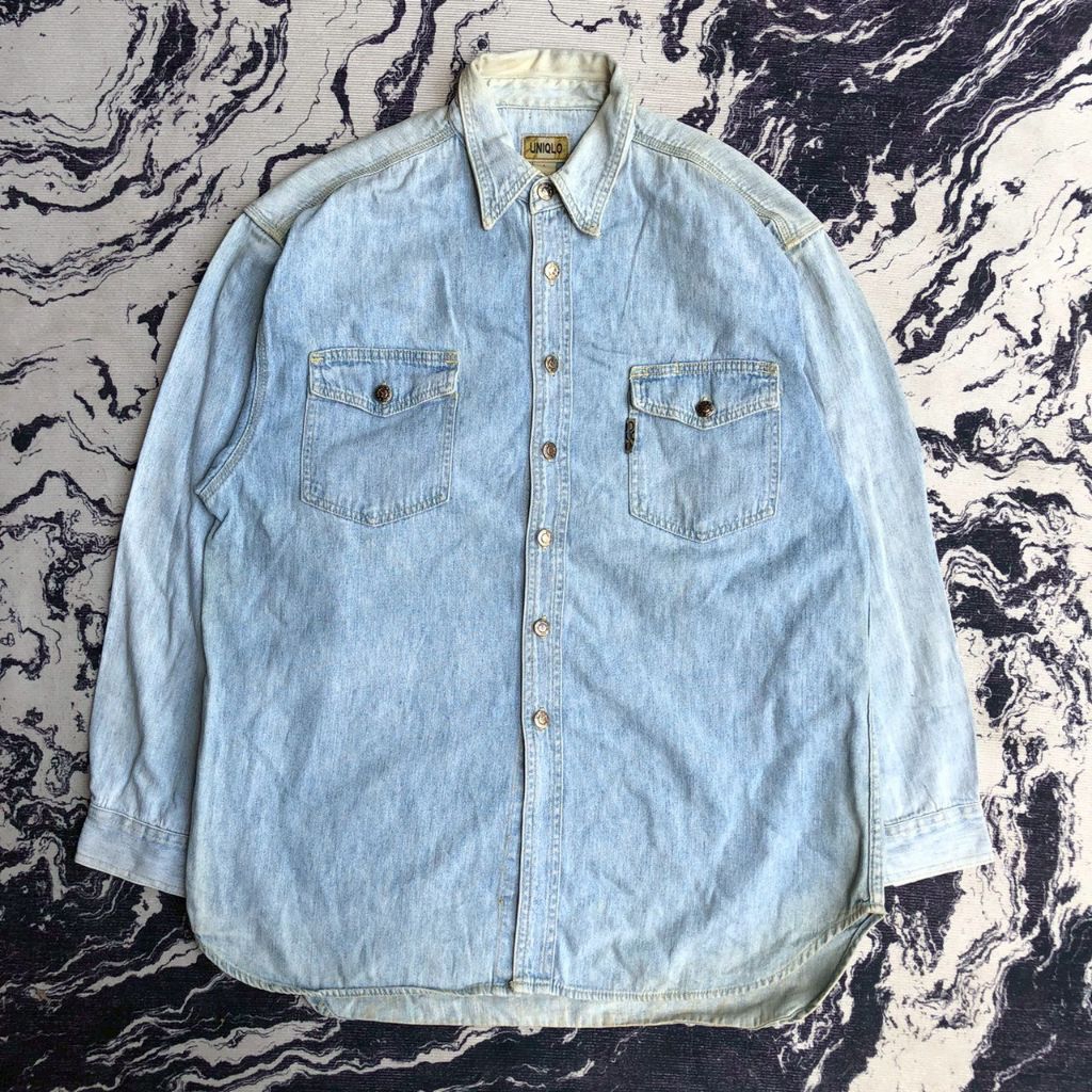 Vintage UNIQLO Denim Shirt / Workshirt