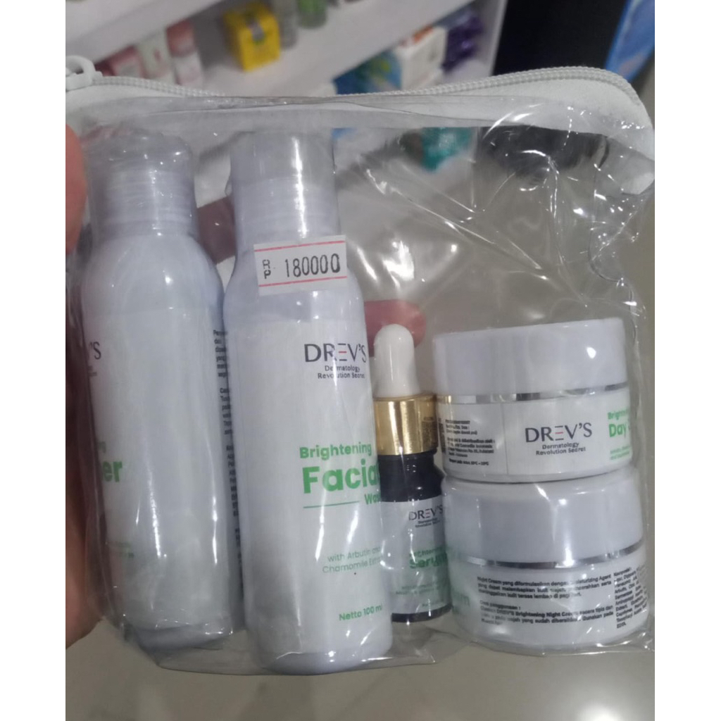 drevs brightening 1 paket skincare bpom