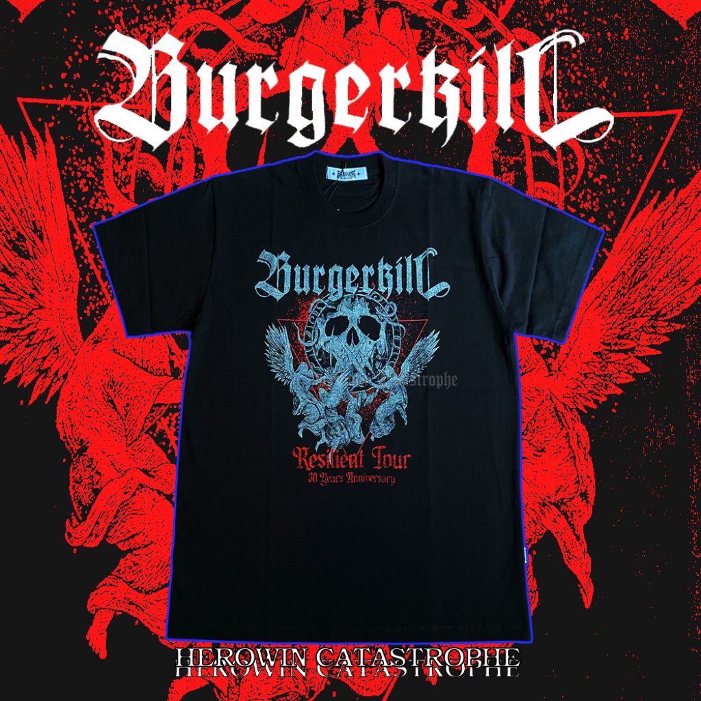 Tshirt Band Official Burgerkill X Bandung Belong To Us (bbtu)