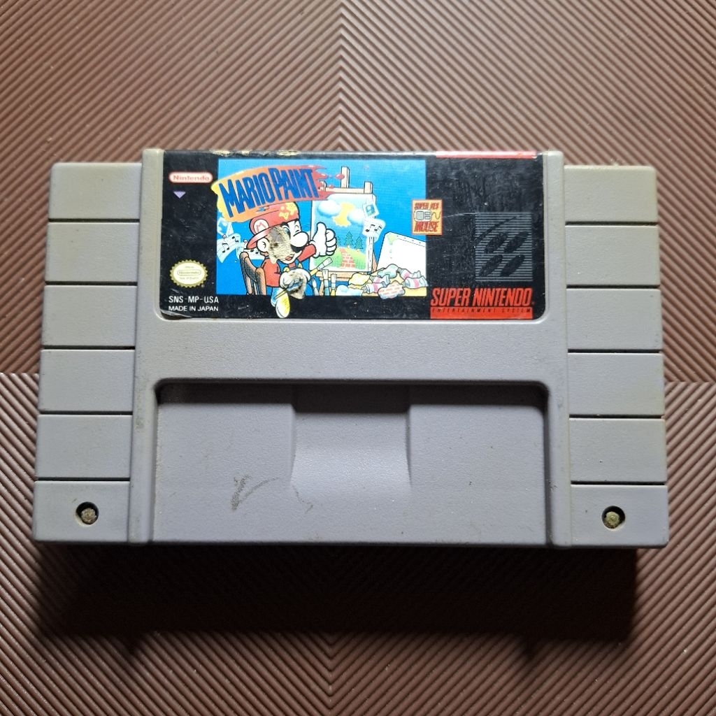 Kaset Nintendo SNES Mario Paint Second