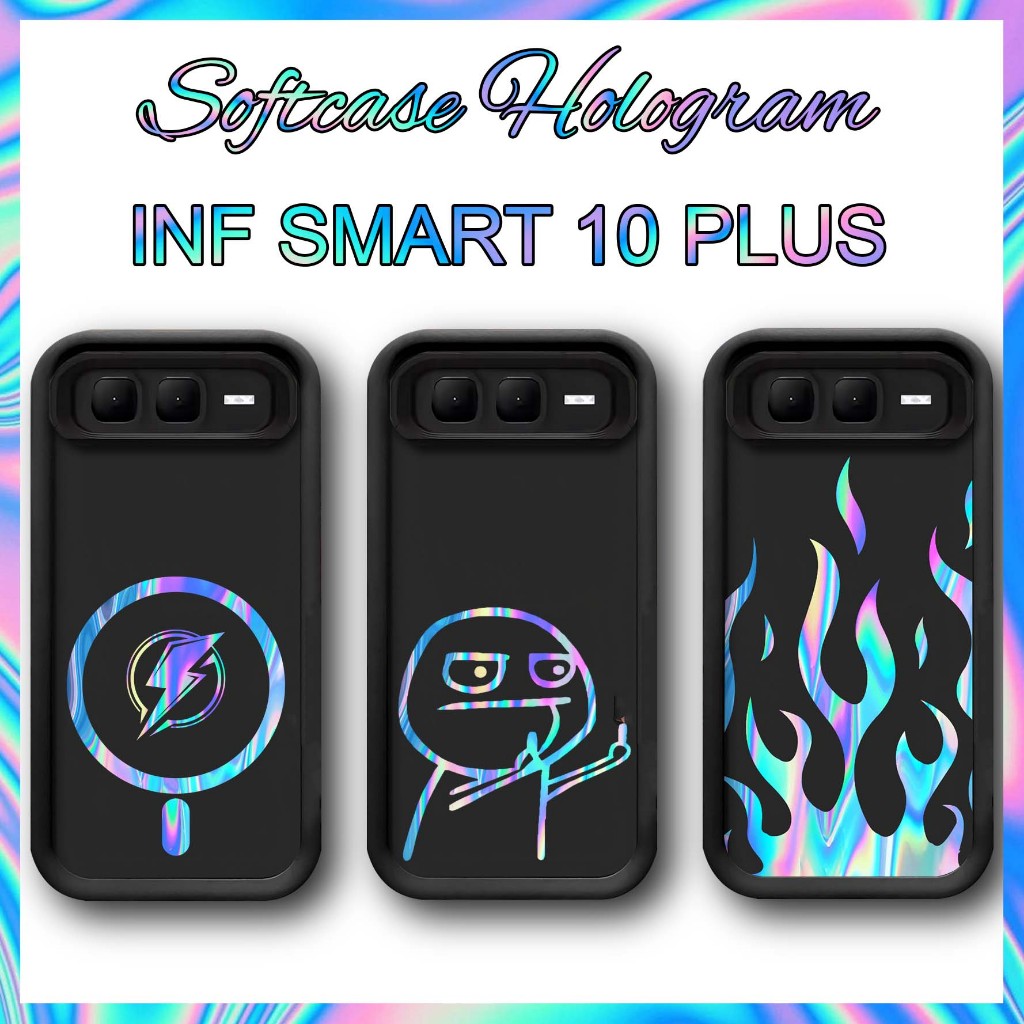 Case Hologram Infinix Smart 10 Plus - Casing Infinix Smart 10 Plus - Softcase Infinix Smart 10 Plus 