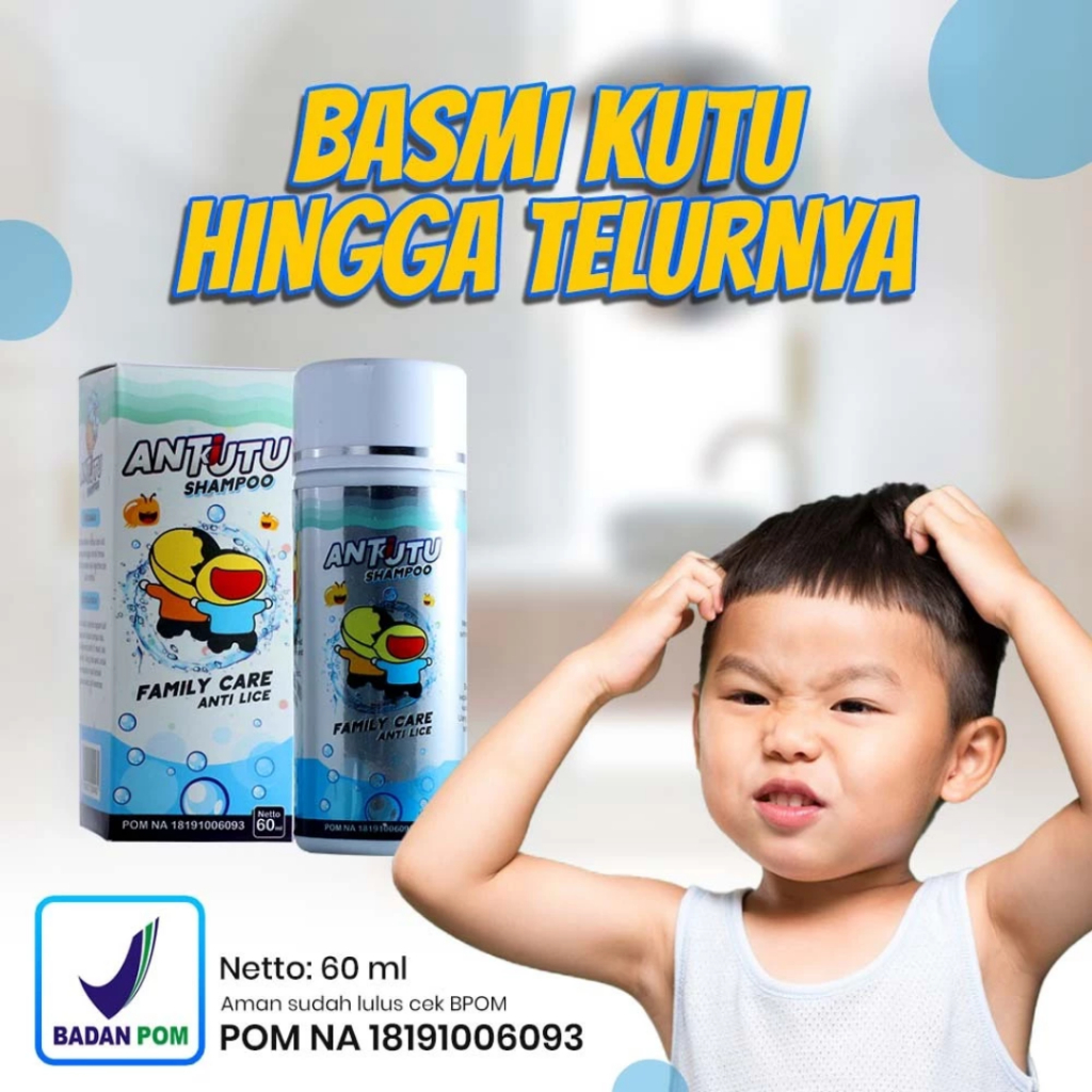 Anti Lice Shampoo | Sampo Anti Kutu Ampuh Membasmi Kutu & Telur Kutu Rambut Anak Penghilang Kutu Ram