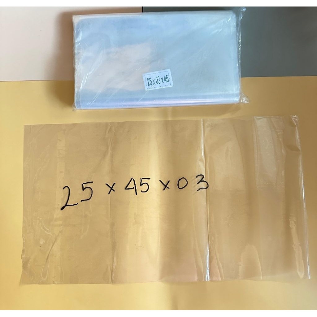 25x45 plastik bening PP tebal 03 isi 100