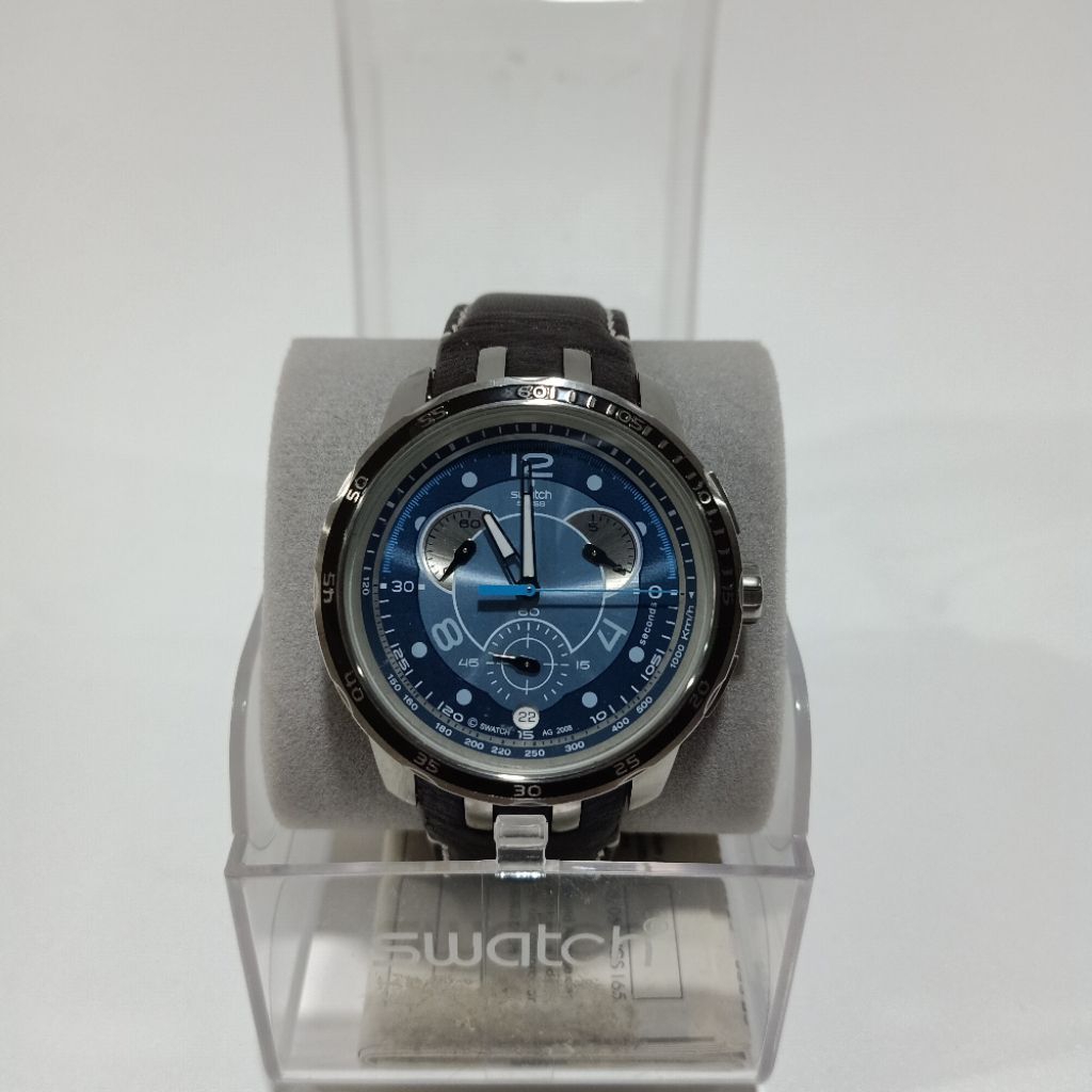 Jam Tangan Swatch Ice Border YRS416 Chronograph Vintage Preloved