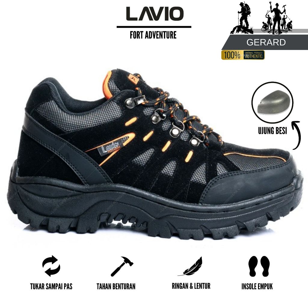 Lavio Sepatu Pria Safety Boots Jumbo 44-47 Gerard