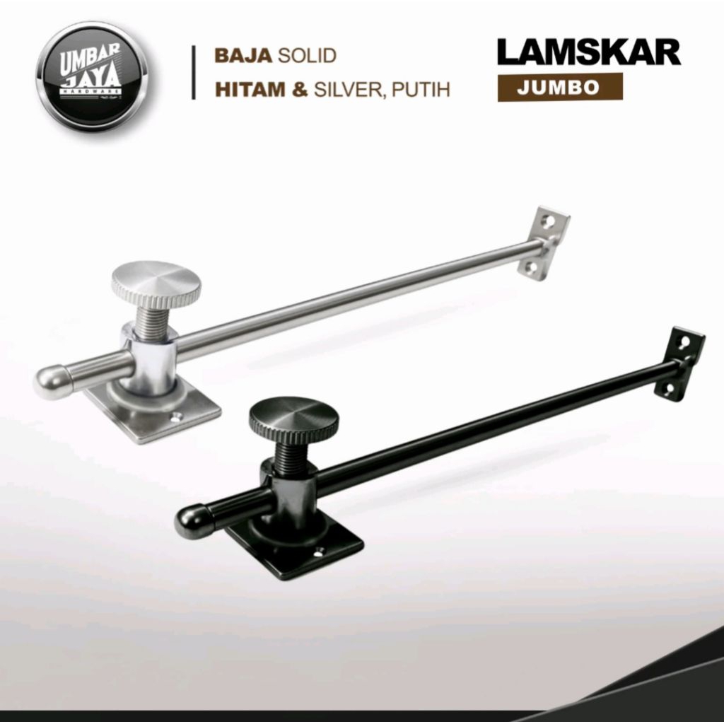 GENZO Lamskar Hak Angin Penyangga Jendela Besar Stainless Kuningan Baja