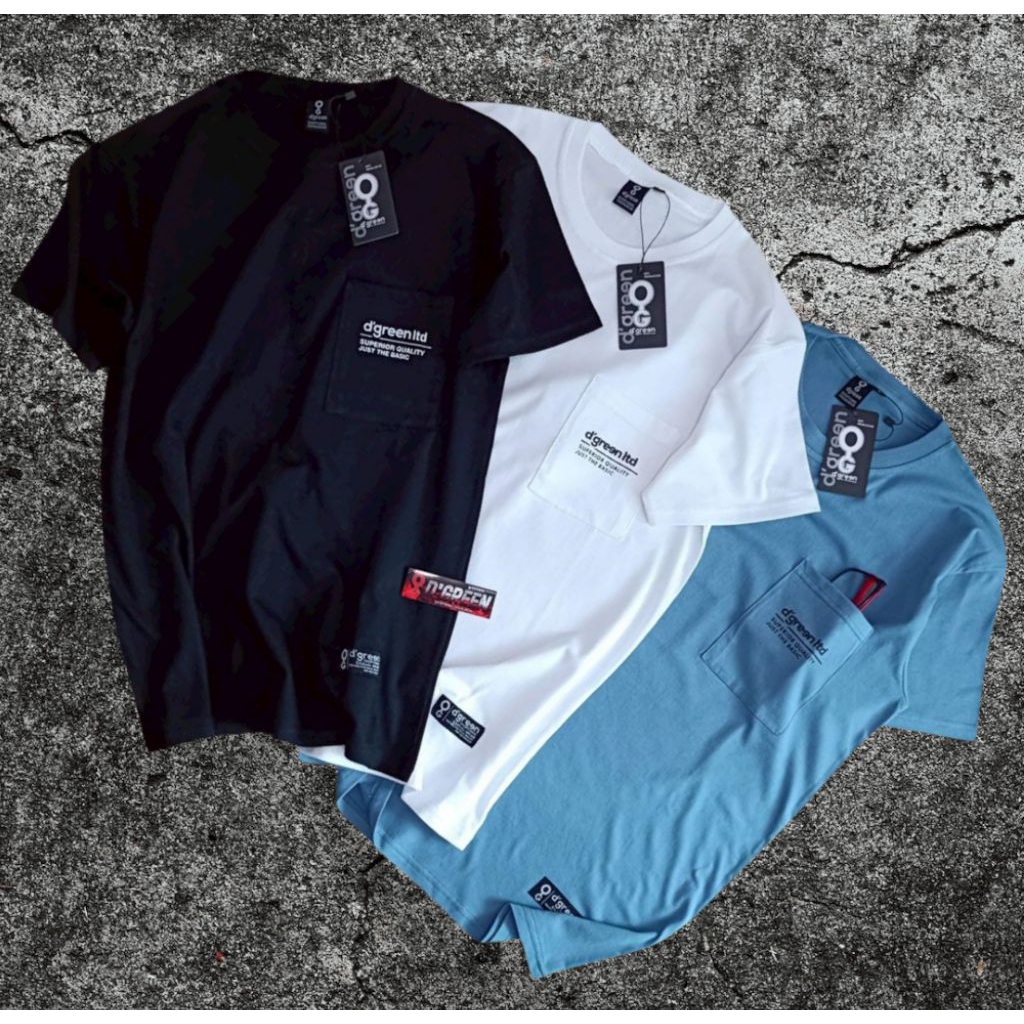 Kaos Polos Saku depan Pria T-shirt Distro Lengan Pendek Baju Atasan Premium Terlaris Di 2026