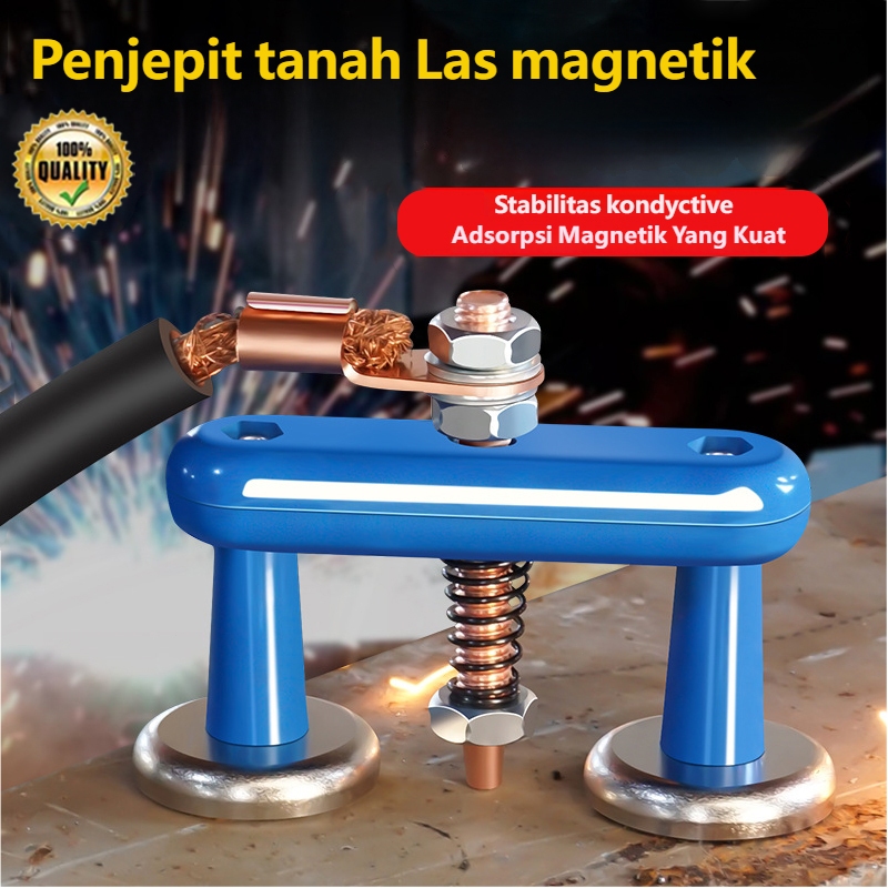 Pengiriman dalam 24 jam  Double/Single Headed Magnetic Welding Ground Clamp, Fixed Magnetic Head for
