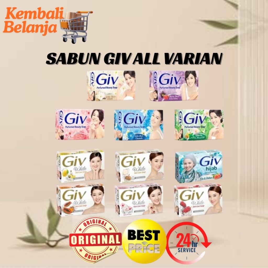 Sabun Giv 72 Gram/ Sabun Giv Batangan/ Sabun Giv Hijab/ Giv Sabun Mandi Batang