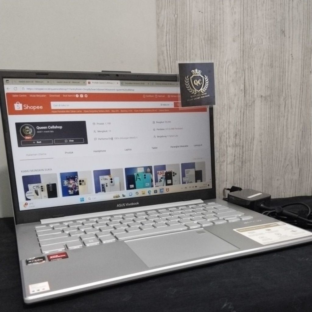 LAPTOP ASUS VIVOBOOK GO14 E1404FA AMD RYZEN 3 7320U 8GB SSD 256GB 512GB 14INCH SECOND MULUS BERGARAN