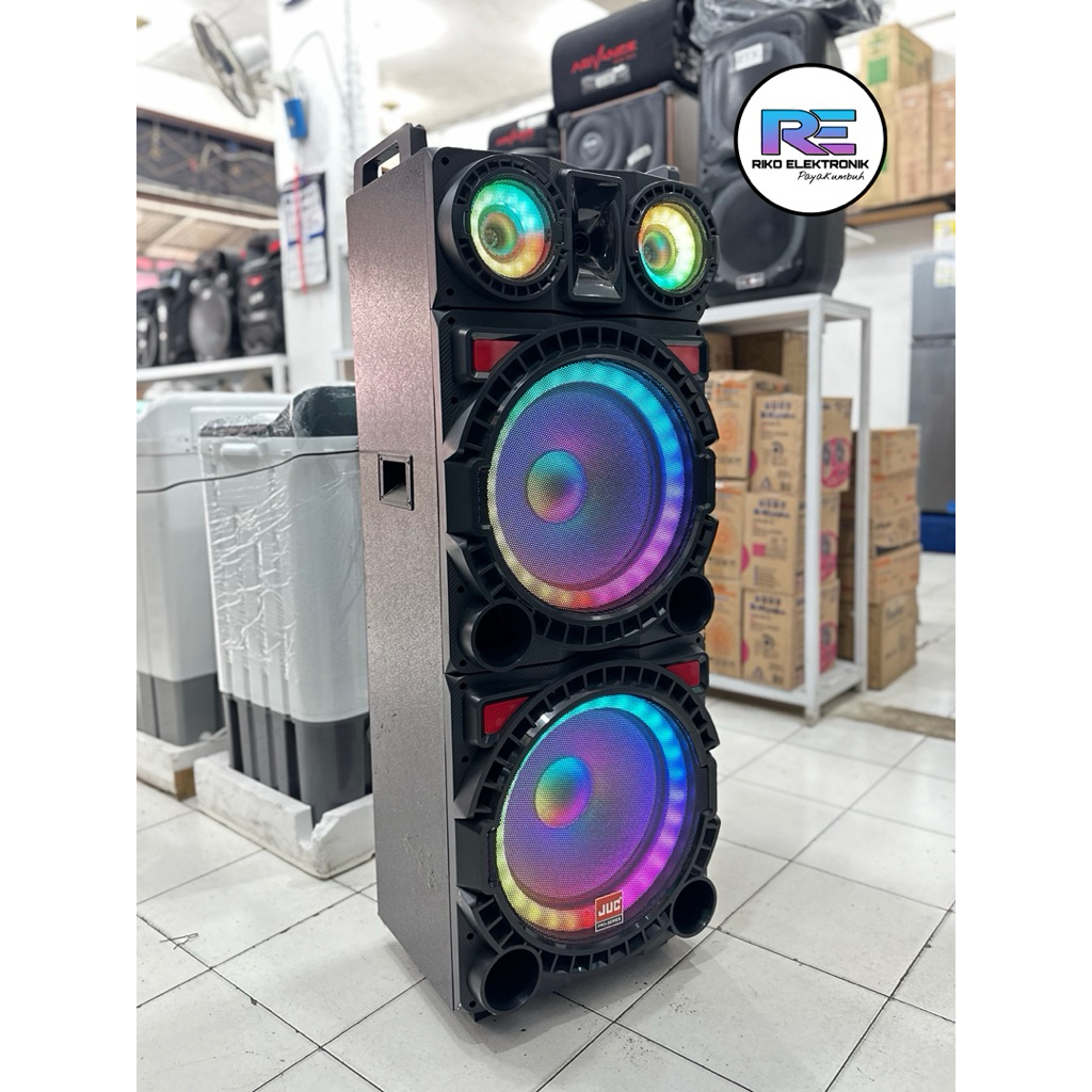 Speaker Portable 10 "X2 Speaker meeting Portable JUC P-10K 10 inch x 2