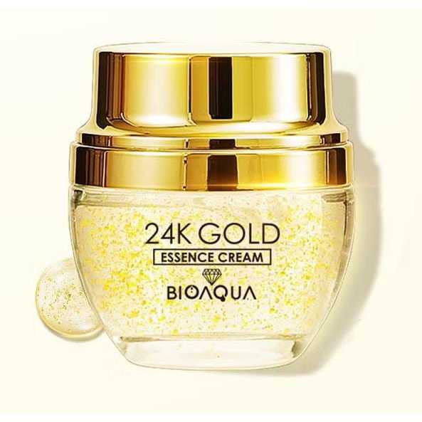 Bioaqua Cosmetics 24K Gold Skin Brightening skincare bpom day night cream facial moisturizer /Serum 