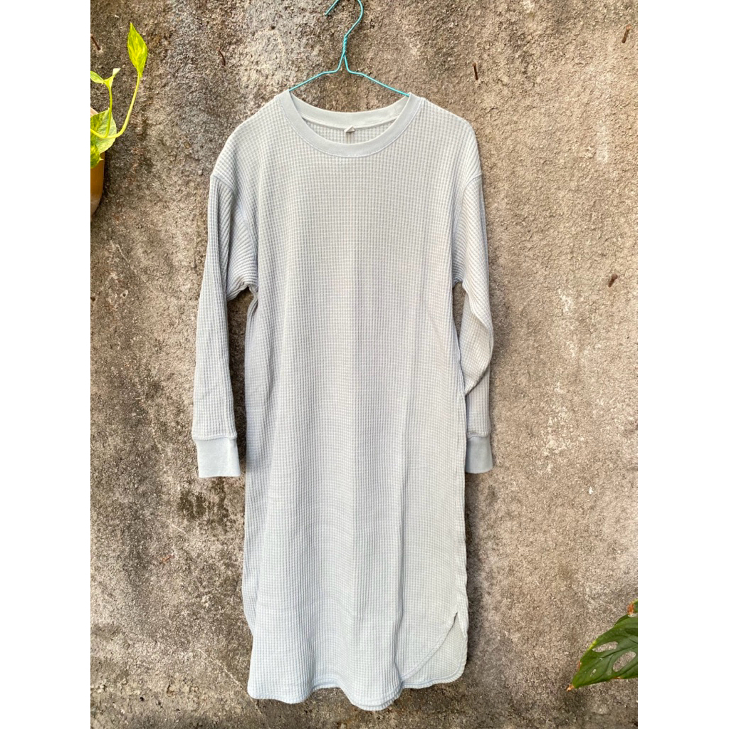 tunik waffle uniqlo preloved