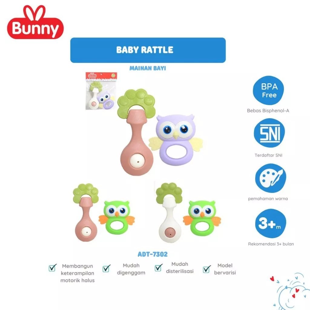 Lusty Bunny Teether Baby / NiniNano Teether Baby