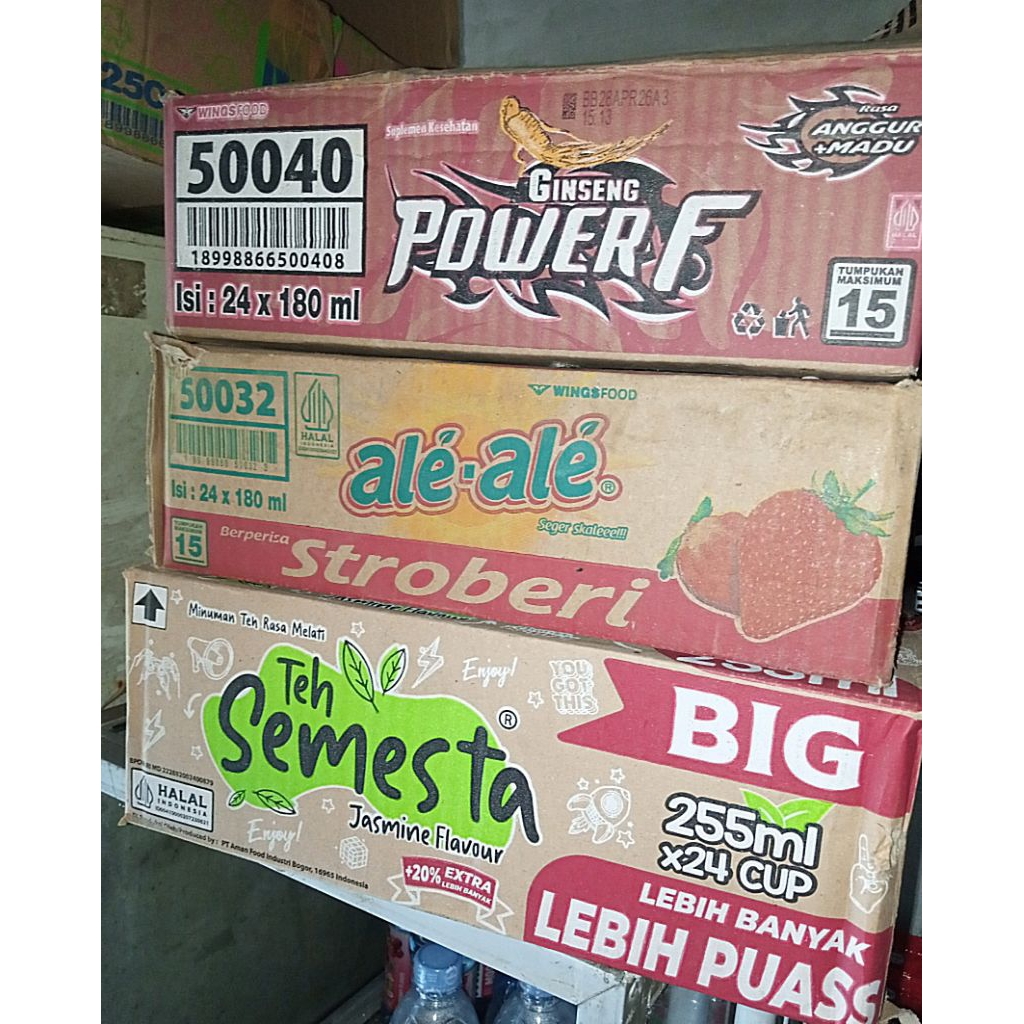 Kardus bekas power f//ale ale//okky jelly