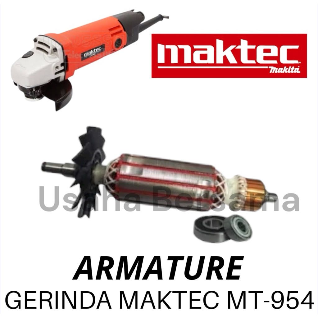 ORIGINAL MAKTEC ARMATURE GERINDA MT954 ANGKER GERINDA MAKTEC MT-954 ROTOR GERINDA MAKTEC