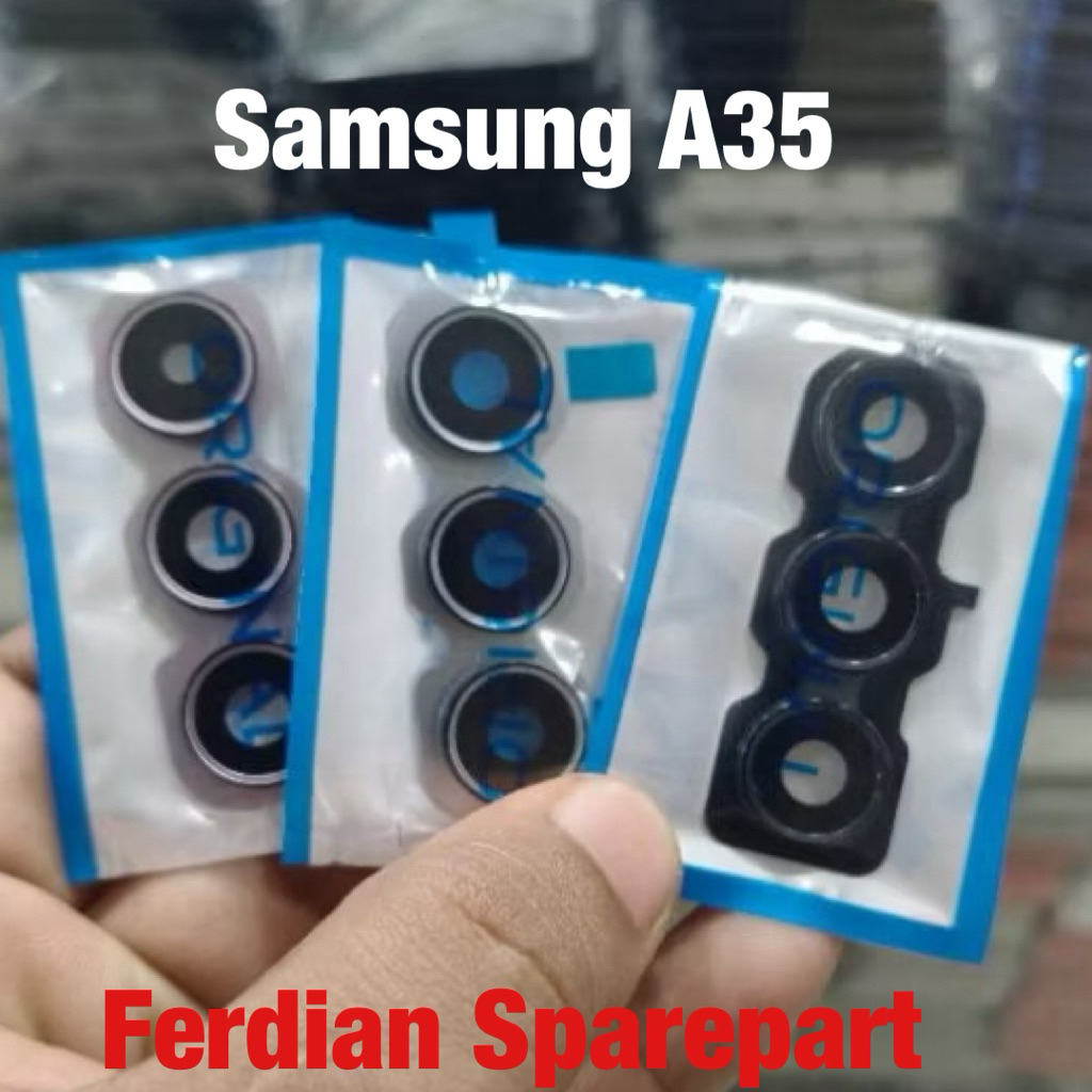 LENSA CAMERA SAMSUNG A35 A356 KACA KAMERA + FRAME 1SET