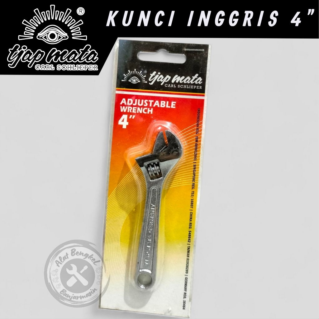 KUNCI INGGRIS "MATA" 4" ||KUNCI INGGRIS/BAGO/UNIVERSAL UKURAN KECIL 4 INCH