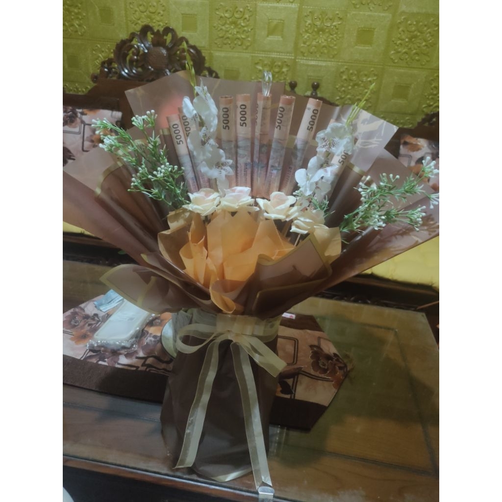 buket bunga uang 5rb( 50rb )