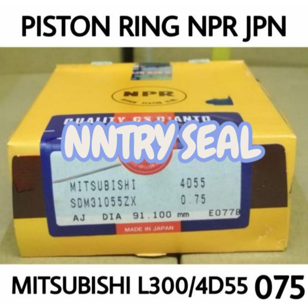PISTON RING NPR MITSUBISHI L300 SDM-31055ZX 075 NPR JAPAN
