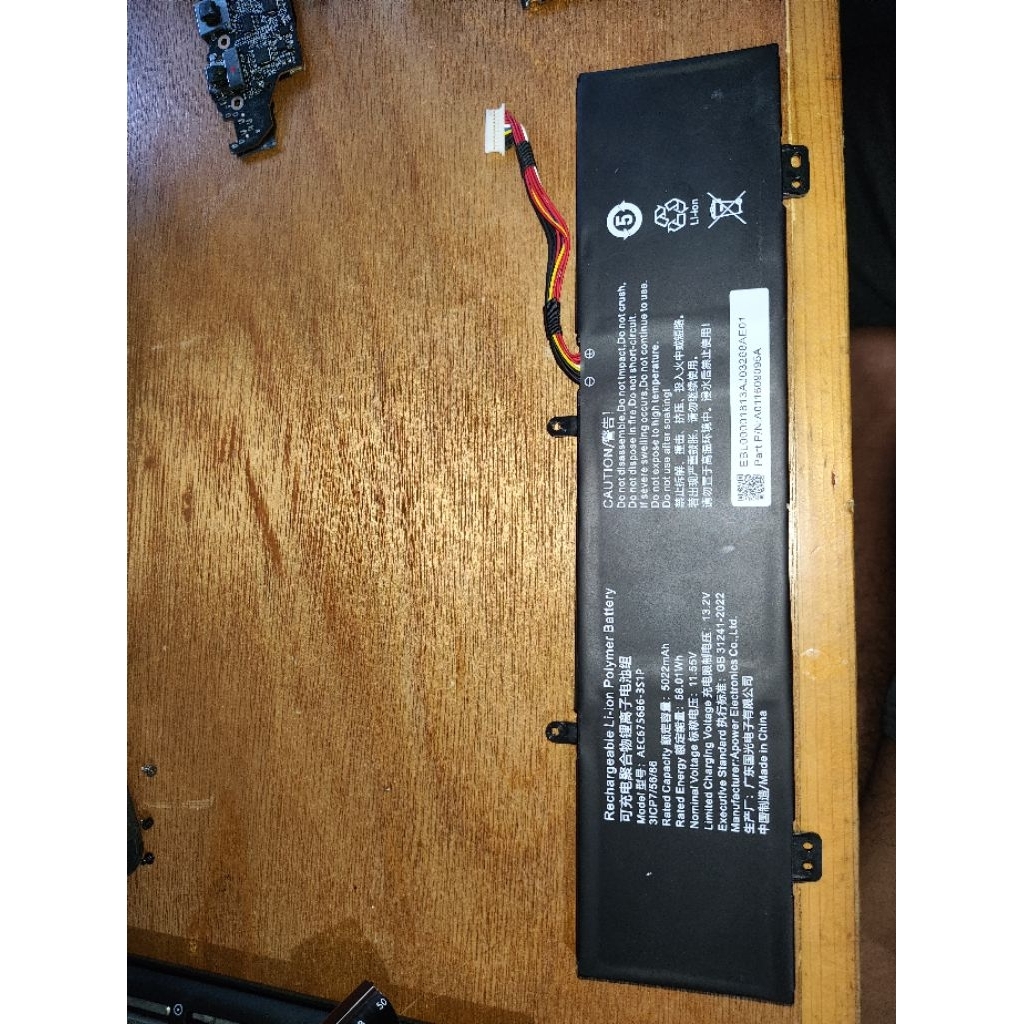 BATERAI LAPTOP/KOMPUTER ADVAN WORKPLUS ryzen 5 6600h