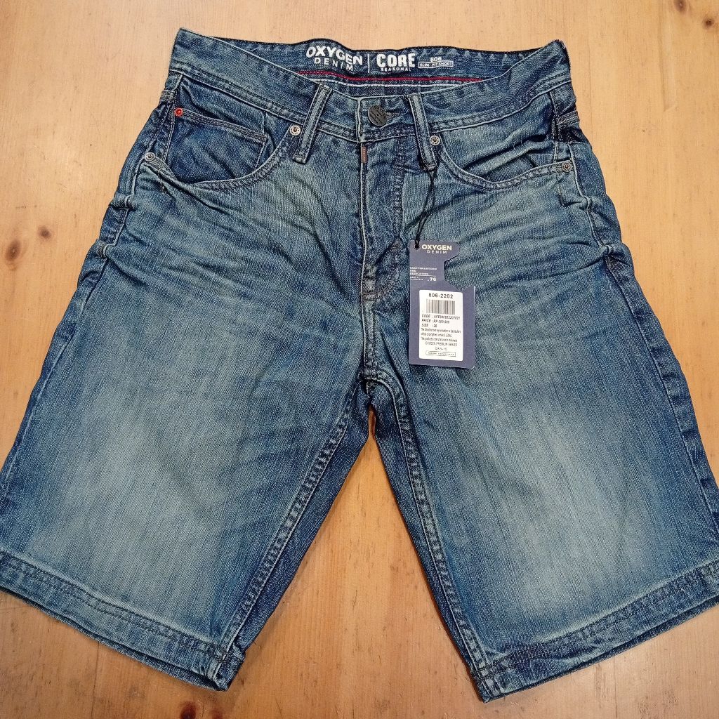 Celana Pendek Jeans Pria Oxygen Denim Original 806-2202