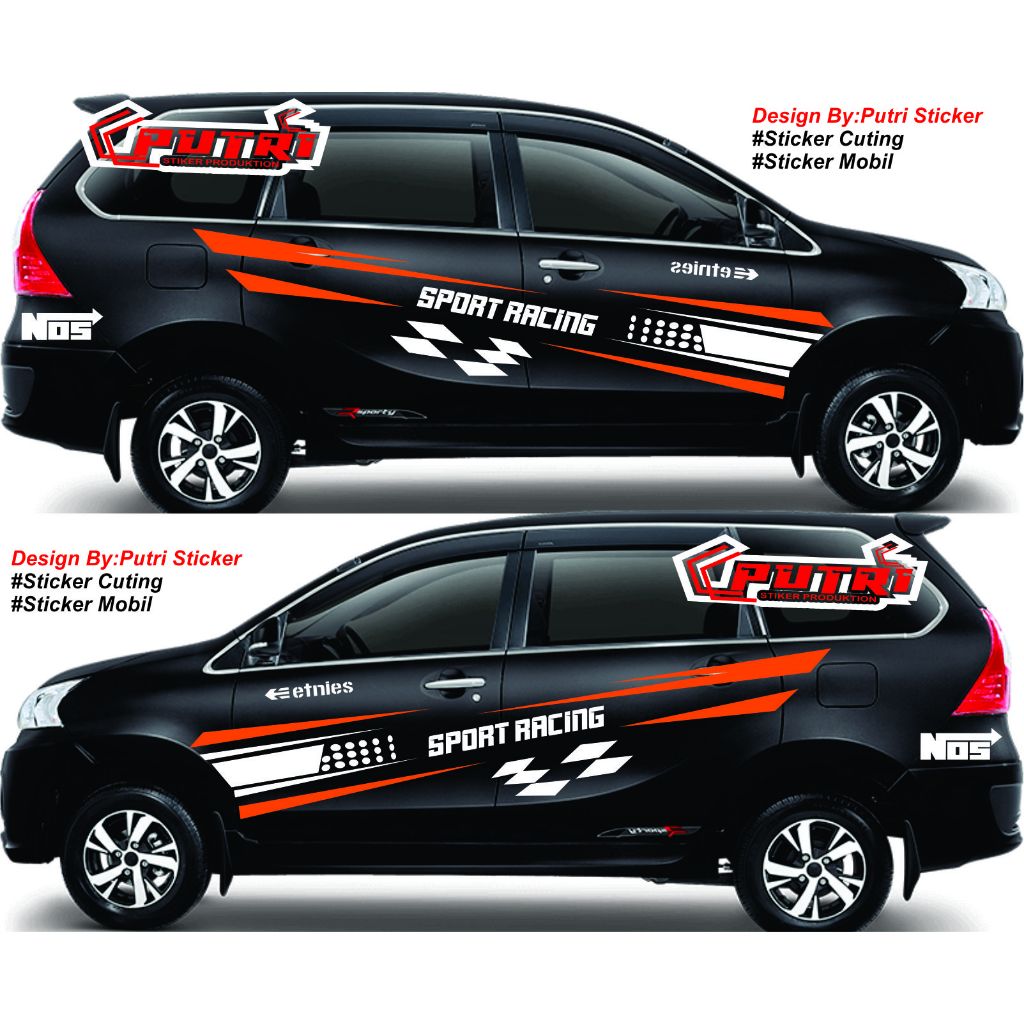 Stiker mobil xenia sticker mobil xenia cuting stiker body mobil xenia
