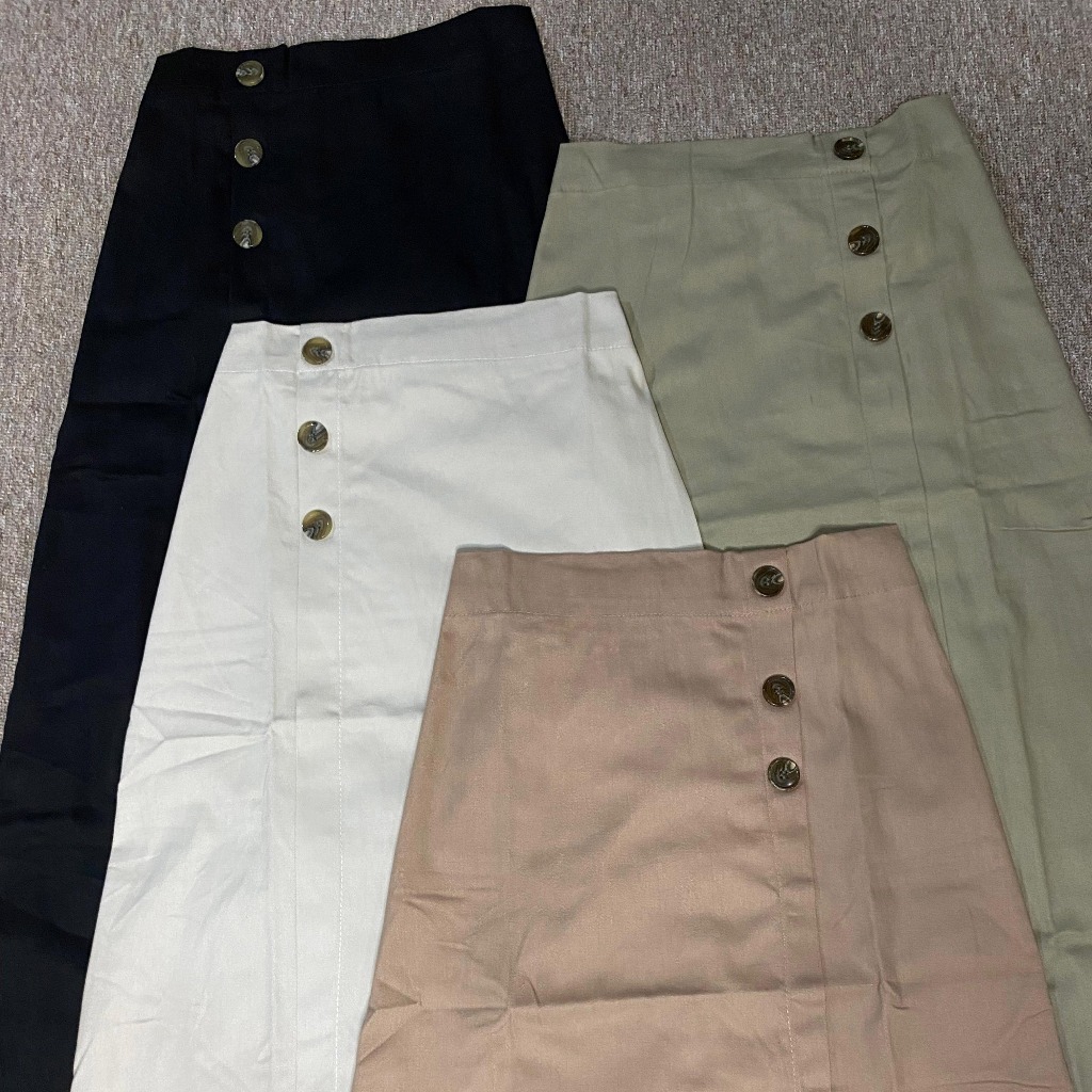 Tampil Modis  Luna Skrit Rok Span Kerja Wanita Panjang Semi A-Line Tampil Modis 