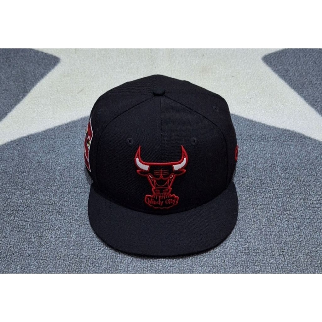 topi nba chicago bulls wool original bekas preloved