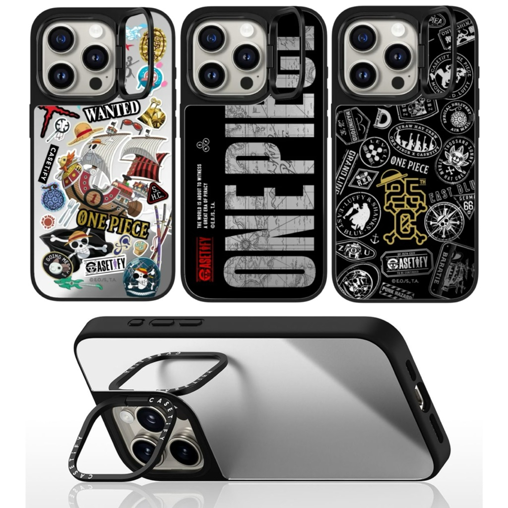 ‼️ PRE-ORDER ‼️ ONE PIECE 25TH MIRROR RING STAND MAGNETIC CASE IPHONE 14 PRO MAX 15 PRO 15 PRO MAX 1