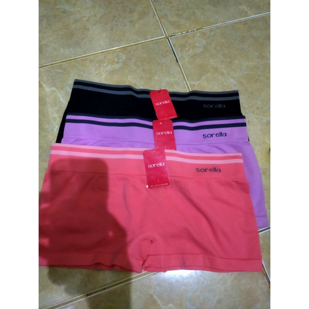 Celana Dalam Wanita Sorella Black Size L