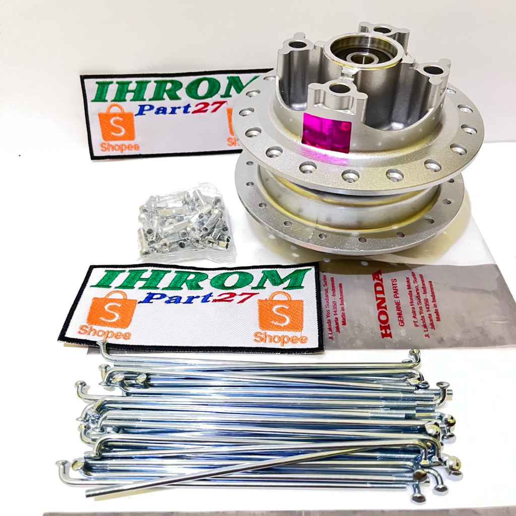 Trombol Belakang+Bering trombol Supra x 125 Duble disc Supra x 125+Jari jari 159-Baud Jari jari ori